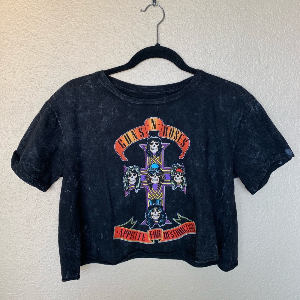 Guns N’ Roses crop top t shirt